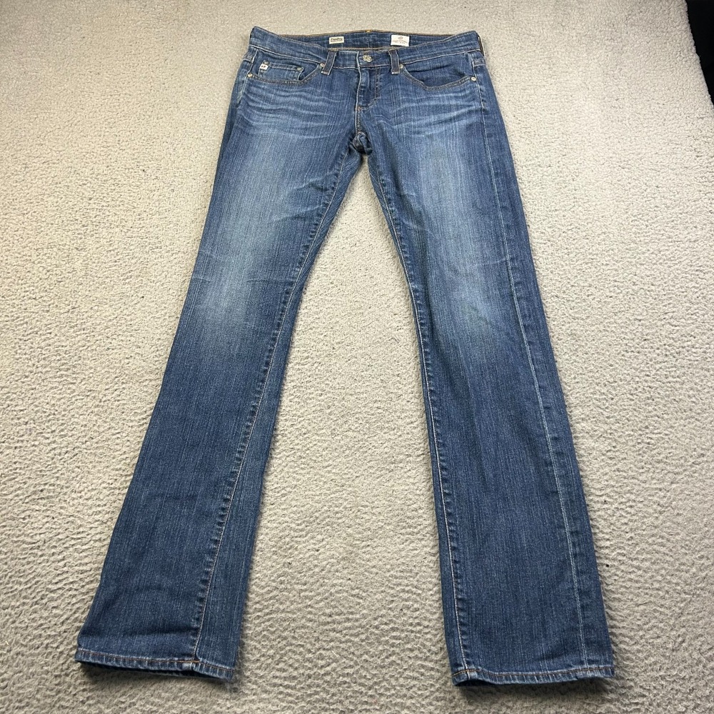 AG Adriano Goldschmied Womens Blue Mid Rise Tomboy Relaxed Straight Leg Jeans 27